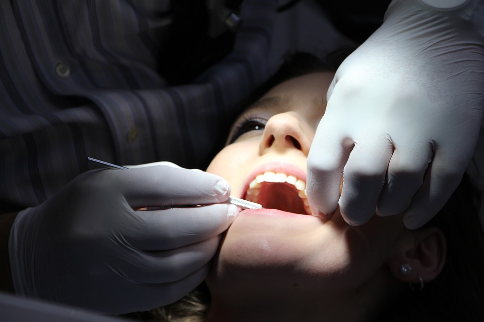 Dentist at work